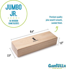 Load image into Gallery viewer, 56-Piece Life-Size Tumbling Timber Game - Indoor/Outdoor Fun for Kids and Adults