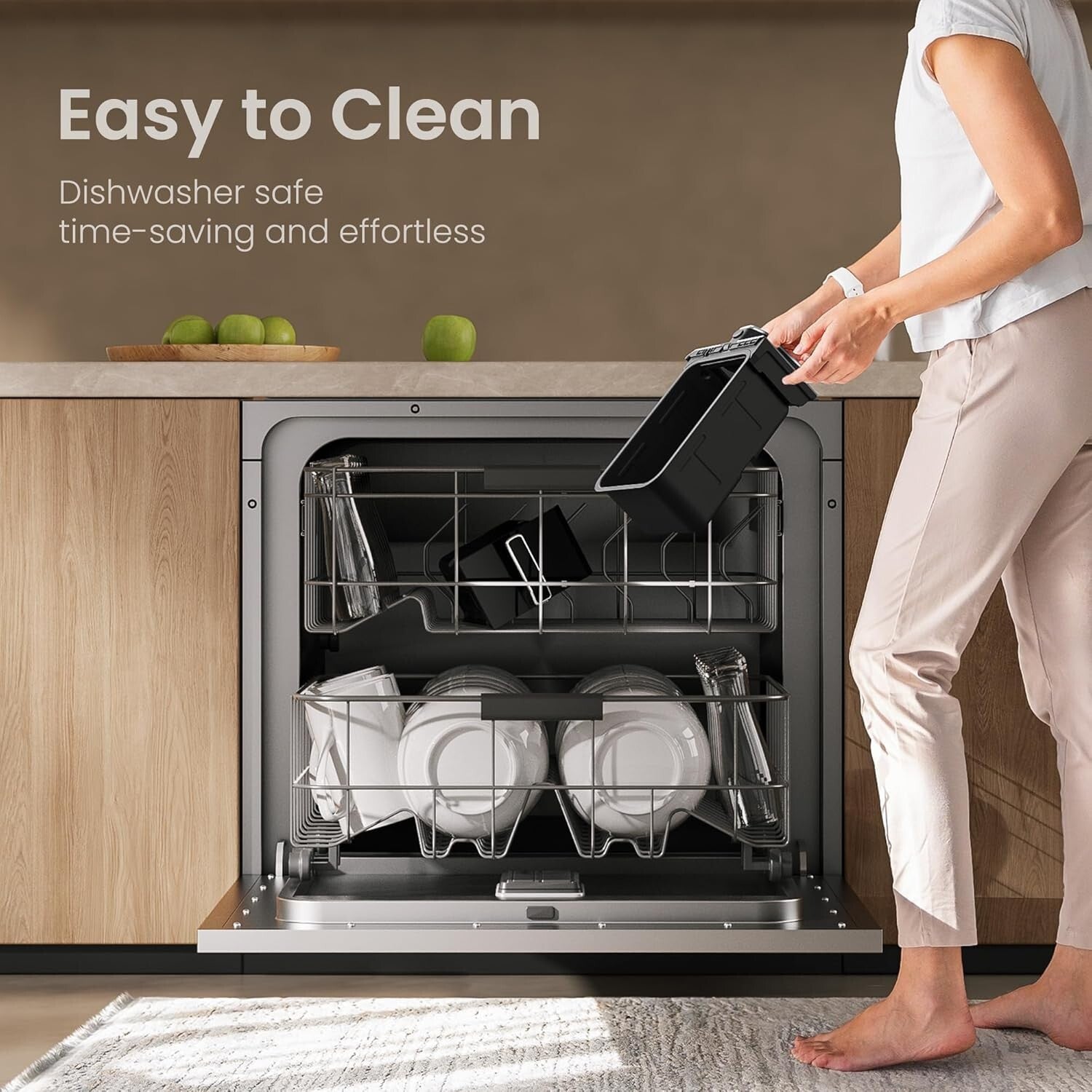 Large 8 Quart Programmable Air Fryer with Cooking Functions and Viewing Windows