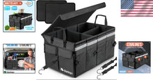 Load image into Gallery viewer, Heavy-Duty Car Trunk Organizer - Foldable Storage Box with Waterproof Bottom
