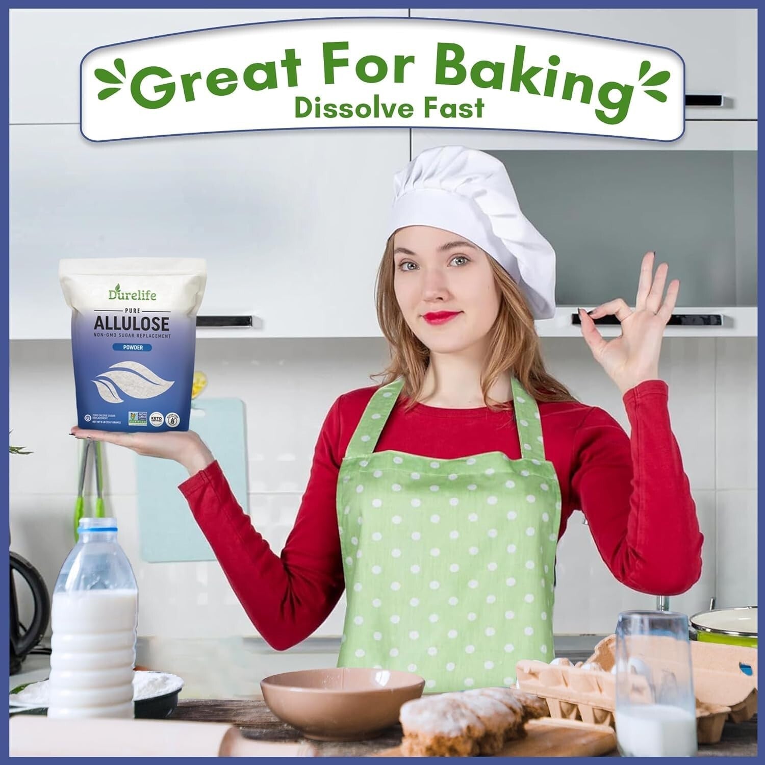 100% Pure Keto Friendly Allulose Sweetener - 10 lb, Natural Flavor, NO Fillers