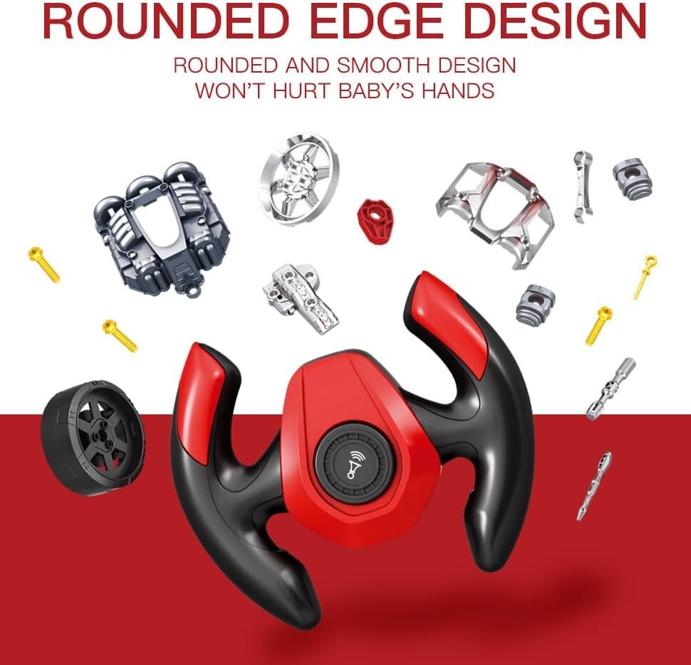 Interactive Red Truck Engine Toy with Lights & Sounds - Educational Fun for Kids