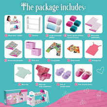 Load image into Gallery viewer, Deluxe 23-Piece Doll Bunk Bed Set for 18-Inch Dolls – Linens &amp; Pajamas Included