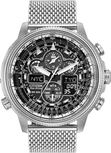Load image into Gallery viewer, Pilot-Inspired Eco-Drive Atomic Watch - Chronograph with Perpetual Calendar