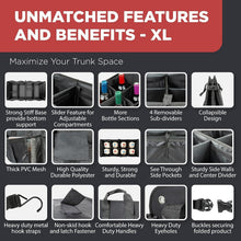 Load image into Gallery viewer, Lightweight Collapsible Car Trunk Organizer with 6 Compartments – Eco-Friendly