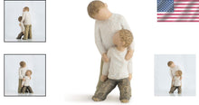 Load image into Gallery viewer, Sentimental Hand-Carved Brothers Figure - Capturing Moments of Togetherness