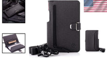 Load image into Gallery viewer, Dango Slim Minimalist RFID Travel Wallet - Bifold &amp; Document Holder in Black
