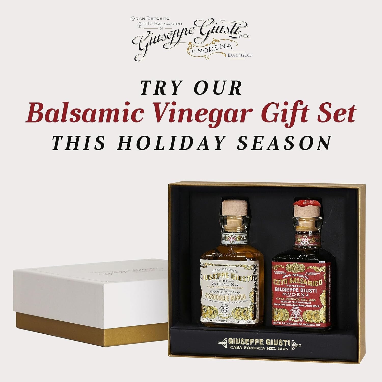 Gourmet Italian Balsamic Vinegar - 250ml - 3 Gold Medals, Aged Perfection