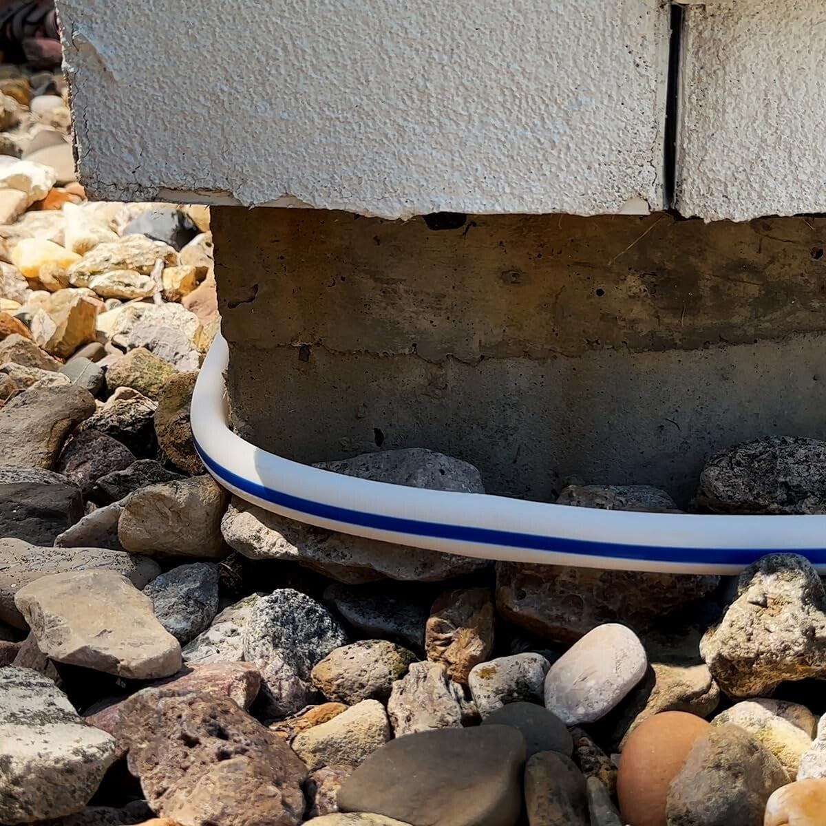 1/2" x 50 ft Hybrid Polymer Water Hose - All-Weather Flexibility for RV & Marine