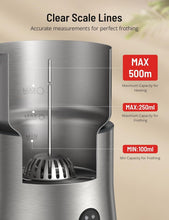 Load image into Gallery viewer, 500ml Detachable Milk Frother &amp; Steamer with Strix Control - Elegant Solution