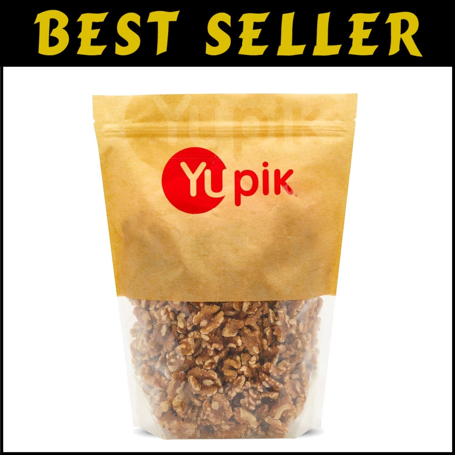 Raw California Walnuts Halves & Pieces - 2.2 lb Pack of 6 for Healthy Snacking