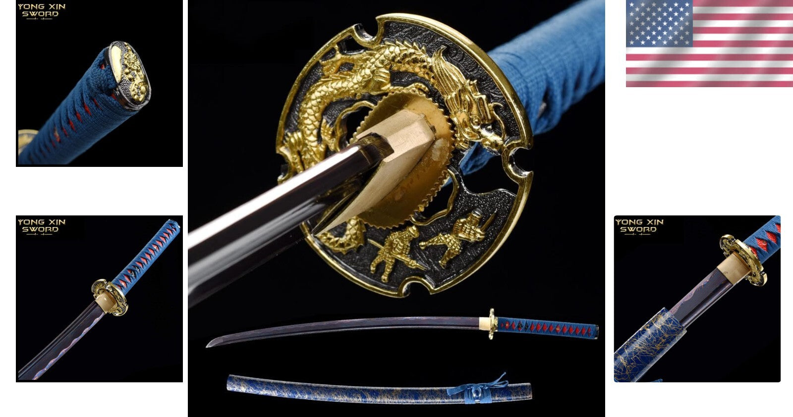 Authentic Japanese Katana - Clay Tempered, 1.4kg, Includes Scabbard, Sharp Edge