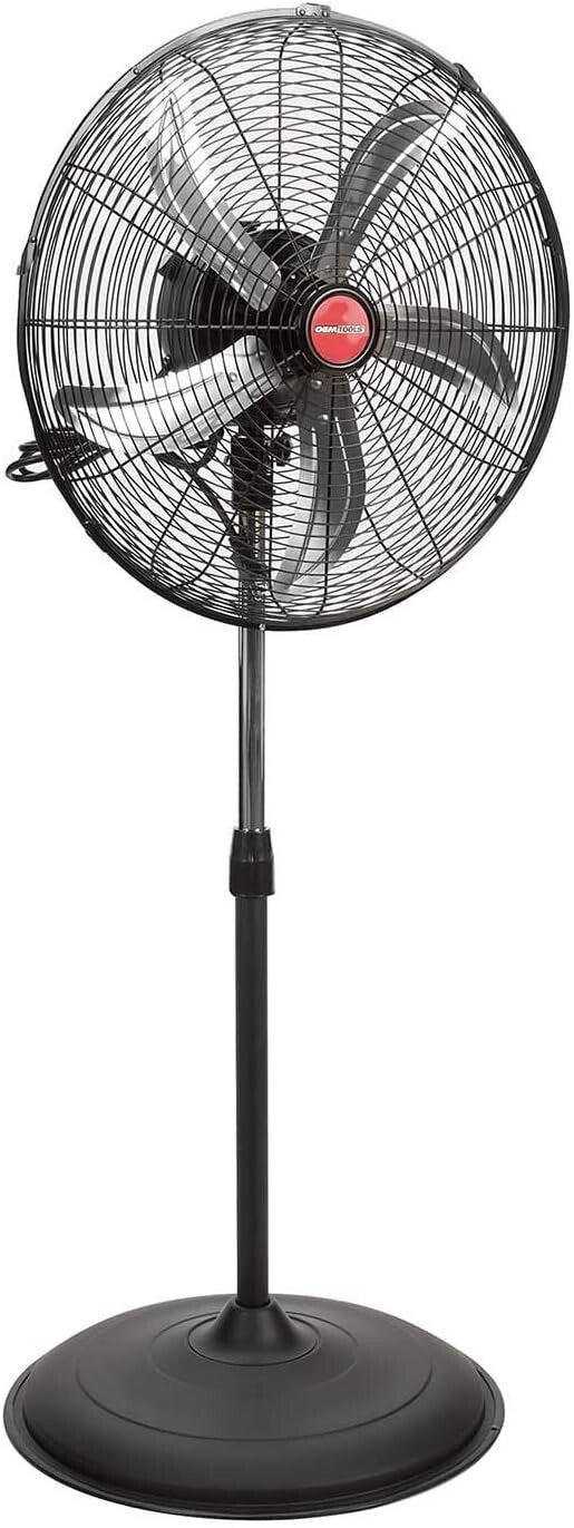 High-Efficiency 20" Oscillating Fan with 4500 CFM Airflow for Large Spaces