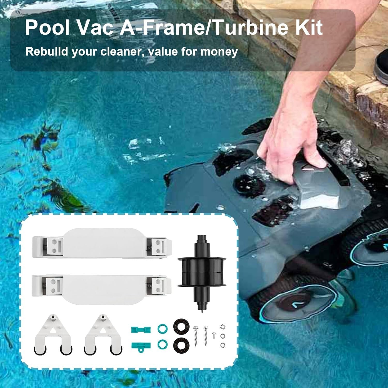 Durable Hayward Navigator Pool Cleaner A-Frame & Pod Combo Kit—Easy Install!