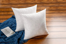 Load image into Gallery viewer, 22x22 Premium Goose Down Feather Pillow Inserts - Set of 2 for Luxurious Comfort
