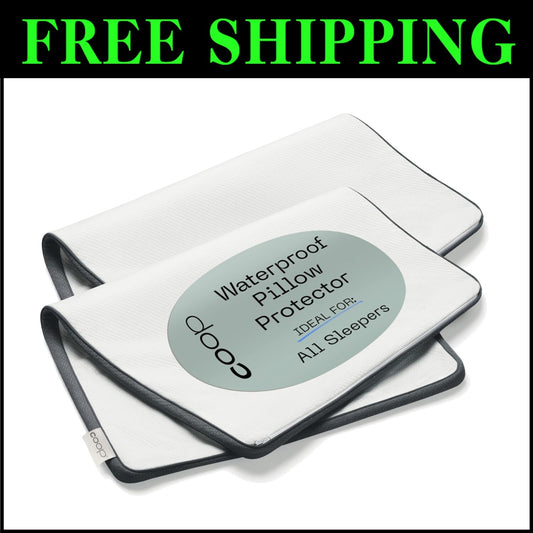2-Pack King Size Waterproof Pillow Protectors - Ultimate Sleep Hygiene Solution