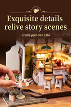 Load image into Gallery viewer, Compact DIY Miniature Café Dollhouse - Relaxing Craft Experience with LED