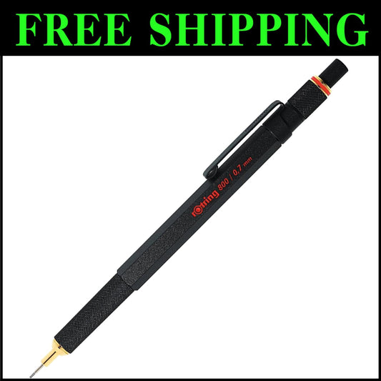 800 Retractable Mechanical Pencil - 0.7 mm Black Barrel for Precision Writing