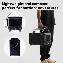 Load image into Gallery viewer, Portable Folding Wood Burning Camping Stove with Chimney - Perfect for Tents