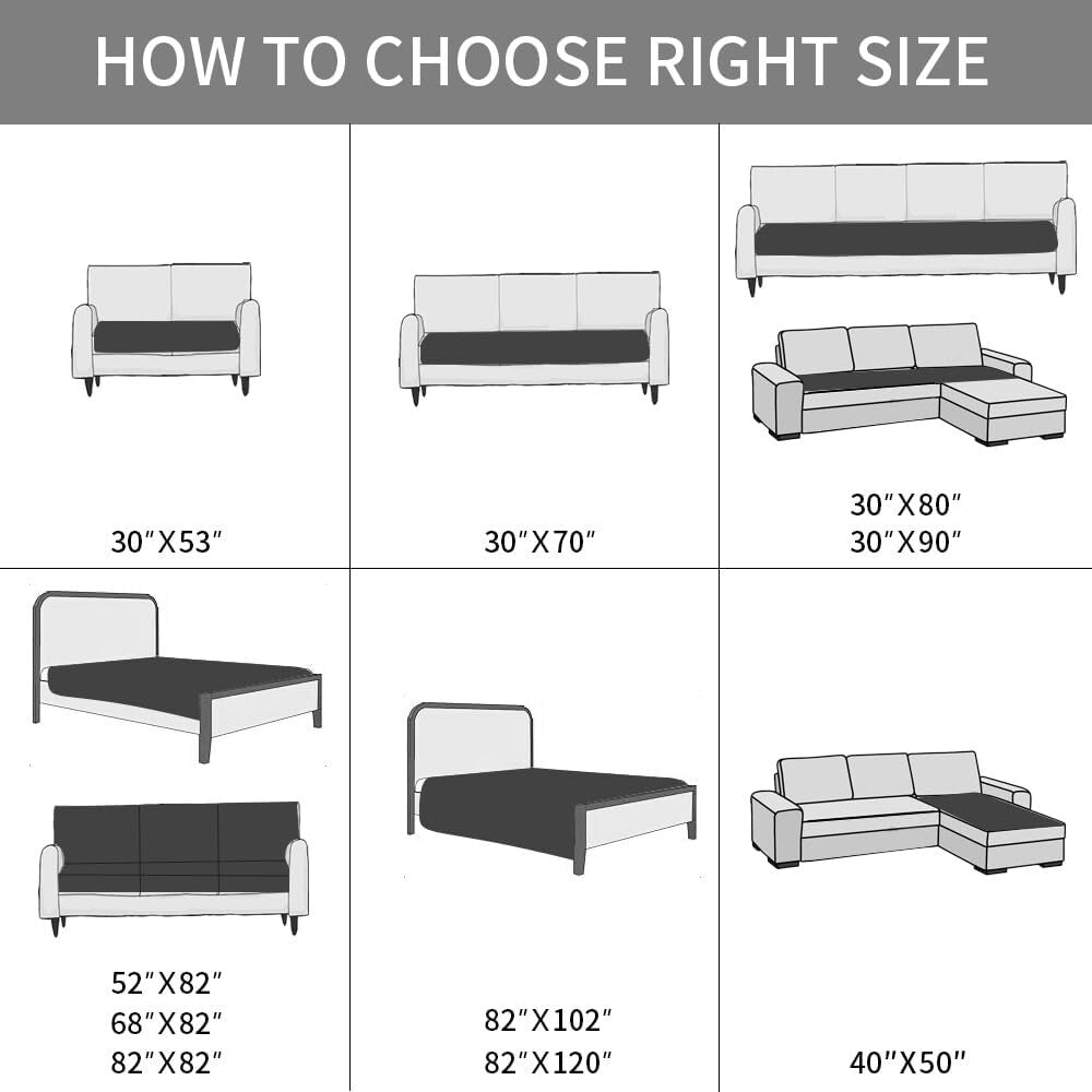 Waterproof Dog Bed Cover with Anti-Slip Back - Luxury Pet Blanket in Dark Grey