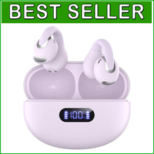 Load image into Gallery viewer, Wireless Bone Conduction Headphones - Lightweight &amp; Comfortable Earbuds - Purple