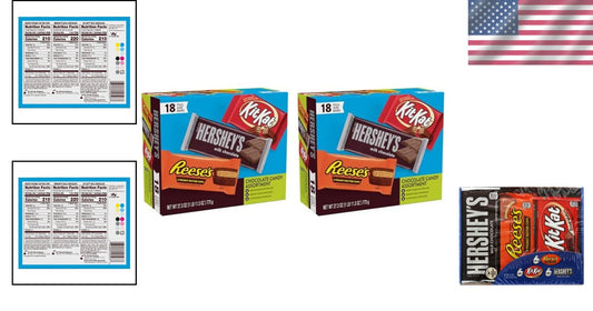 18-Count KIT KAT and REESE'S Assorted Milk Chocolate - Perfect for Sharing