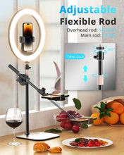 Load image into Gallery viewer, Professional 12” Ring Light with 10 Brightness Levels &amp; Phone Stand for Creators
