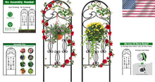 Load image into Gallery viewer, Versatile 60" x 18" Metal Trellis - Perfect for Climbing Plants &amp; Outdoor Decor