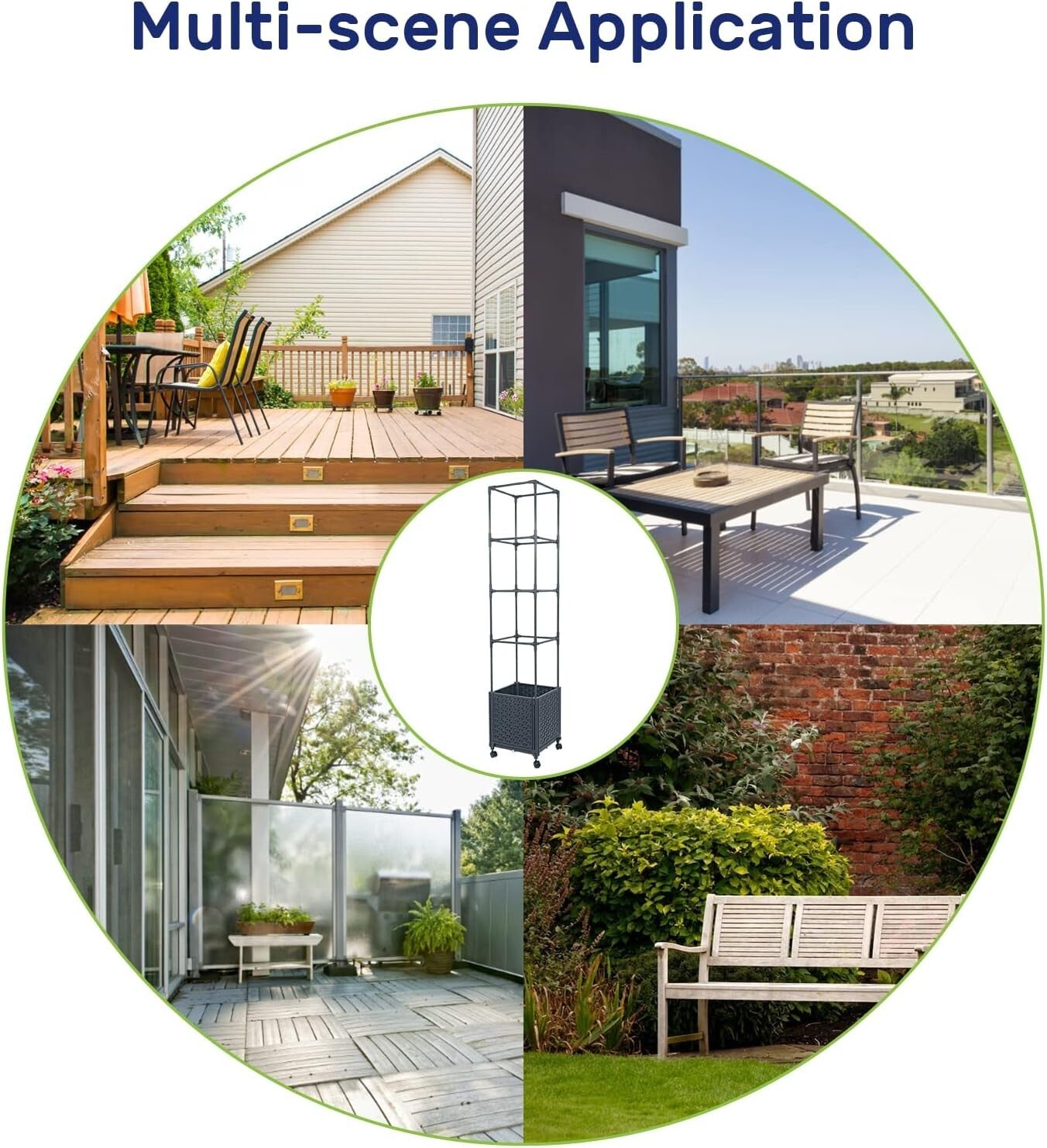 Mobile Raised Garden Bed with Trellis: Perfect for Climbing Vegetables & Flowers