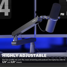 Load image into Gallery viewer, Versatile Microphone Arm with 360° Swivel and Cable Management for Creators