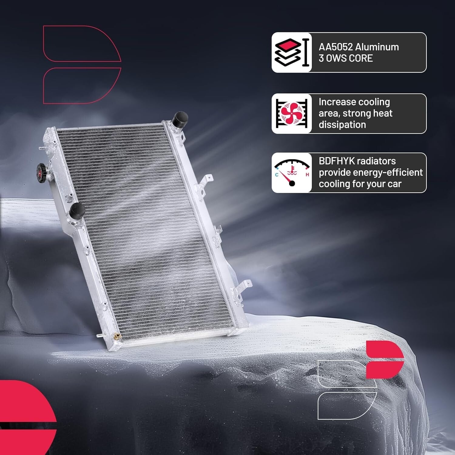 Racing Style 2ROW-40MM Aluminum Radiator for Subaru Impreza/Legacy/Outback