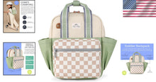 Load image into Gallery viewer, Toddler Backpack with Comfy Adjustable Straps &amp; Spacious Wipeable Interior - 11L