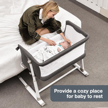 Load image into Gallery viewer, Portable Baby Bassinet with Machine Washable Cover - Easy Night Care Solution