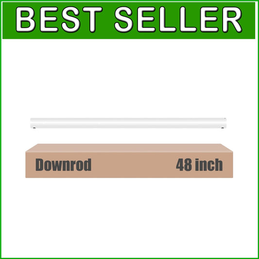 48-Inch Ceiling Fan Downrod with Extension Cord for Modern Installation