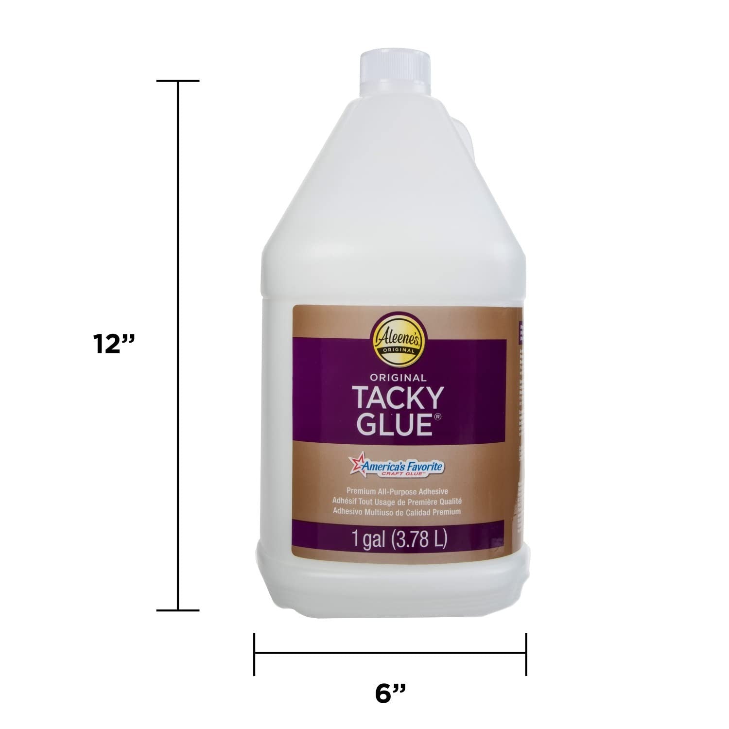128 Oz Tacky Glue - Heavy-Duty Adhesive for School, Wall Repair, and Crafts