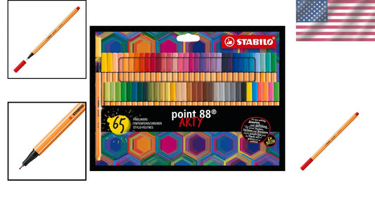 Creative Companion: STABILO Fineliner Point 88 - 65 Assorted Colors Wallet