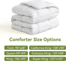 Load image into Gallery viewer, 120x98 All-Season Polyester Comforter, Soft Double Brushed for Ultimate Comfort