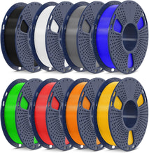 Load image into Gallery viewer, Strong &amp; Reliable 3D Printer PLA+ Filament - 8 Mini Spools 0.25kg, Multi-Color