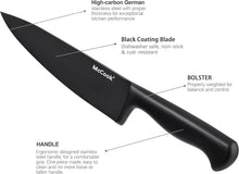 Load image into Gallery viewer, Stylish 15-Piece Non-Stick Knife Set with Built-In Sharpener - Ideal for Gifting