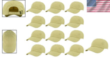 Load image into Gallery viewer, Wholesale Bulk of 12 Light Yellow 100% Cotton Adjustable Baseball Caps