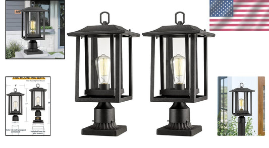 Versatile Outdoor Lamp Post Light, Pier or Post Mount, Weather-Resistant Design