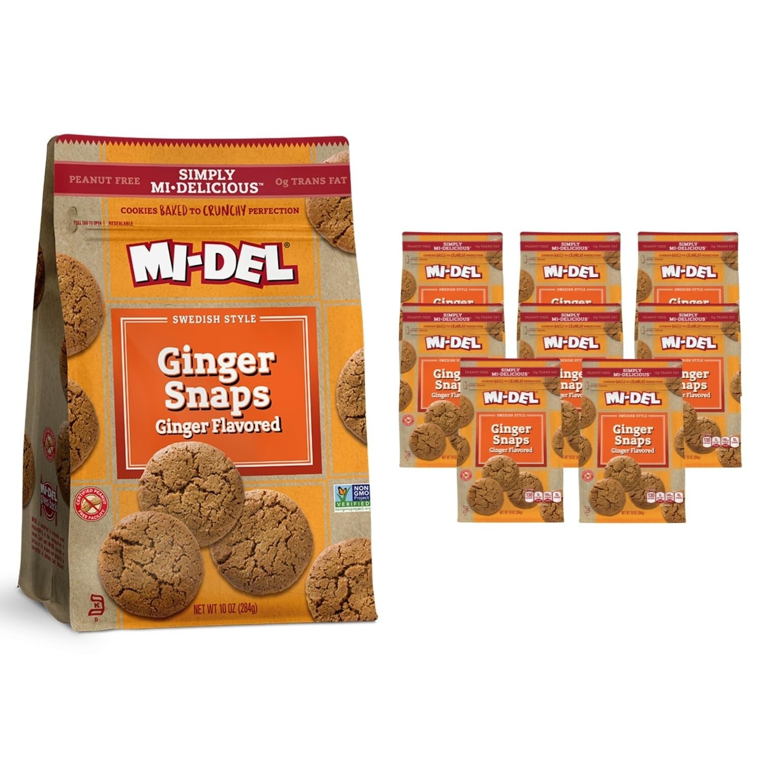 Enjoyable Ginger Snaps - Healthy Cookies with Real Ginger Flavor - 0g Trans Fat