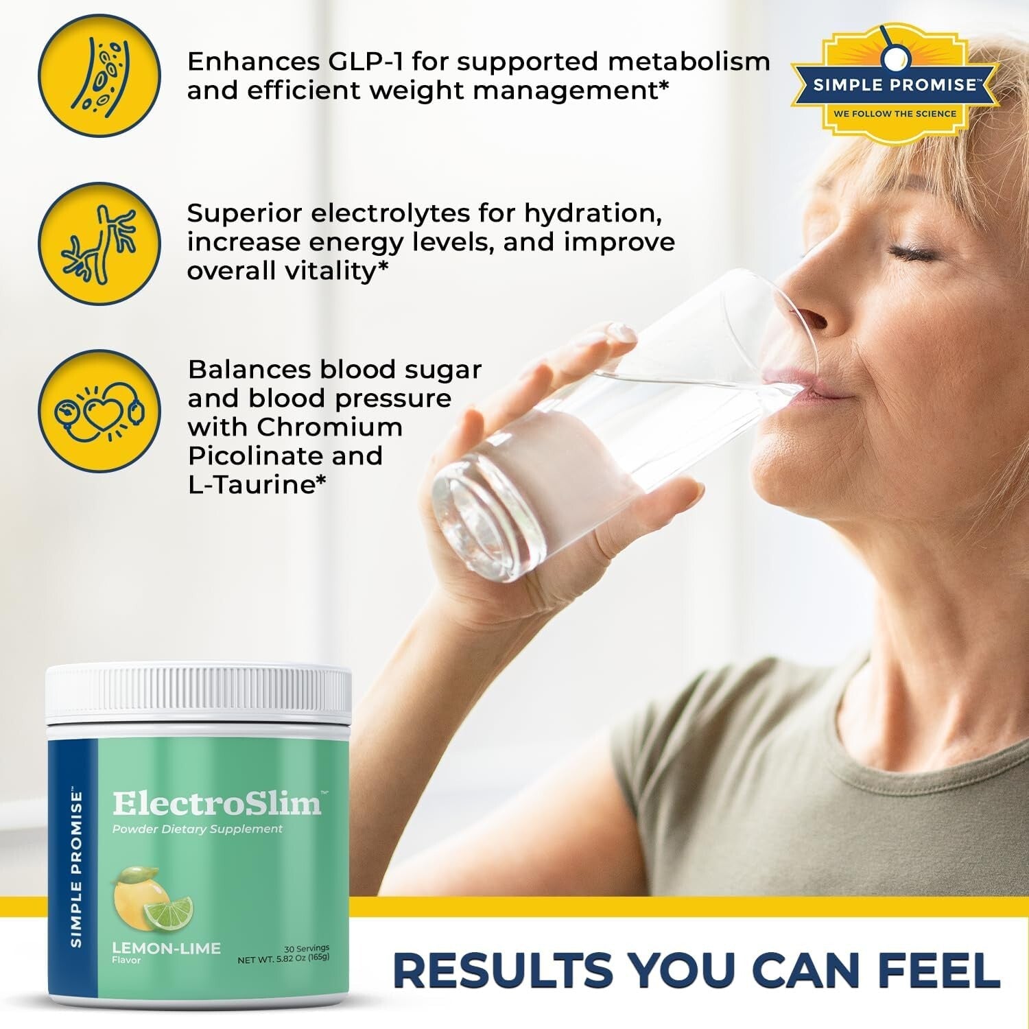 ElectroSlim - Plant-Based Electrolyte Powder for Daily Hydration & Energy Boost