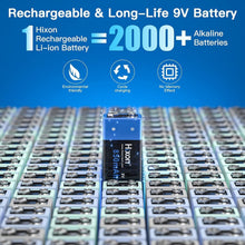 Load image into Gallery viewer, Fast-Charging 9V Battery Set - 850mAh Rechargeable Lithium Pack with Charger