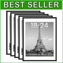 Load image into Gallery viewer, Elegant 18x24 Picture Frame Set of 5 - Ideal for Family Wall Displays