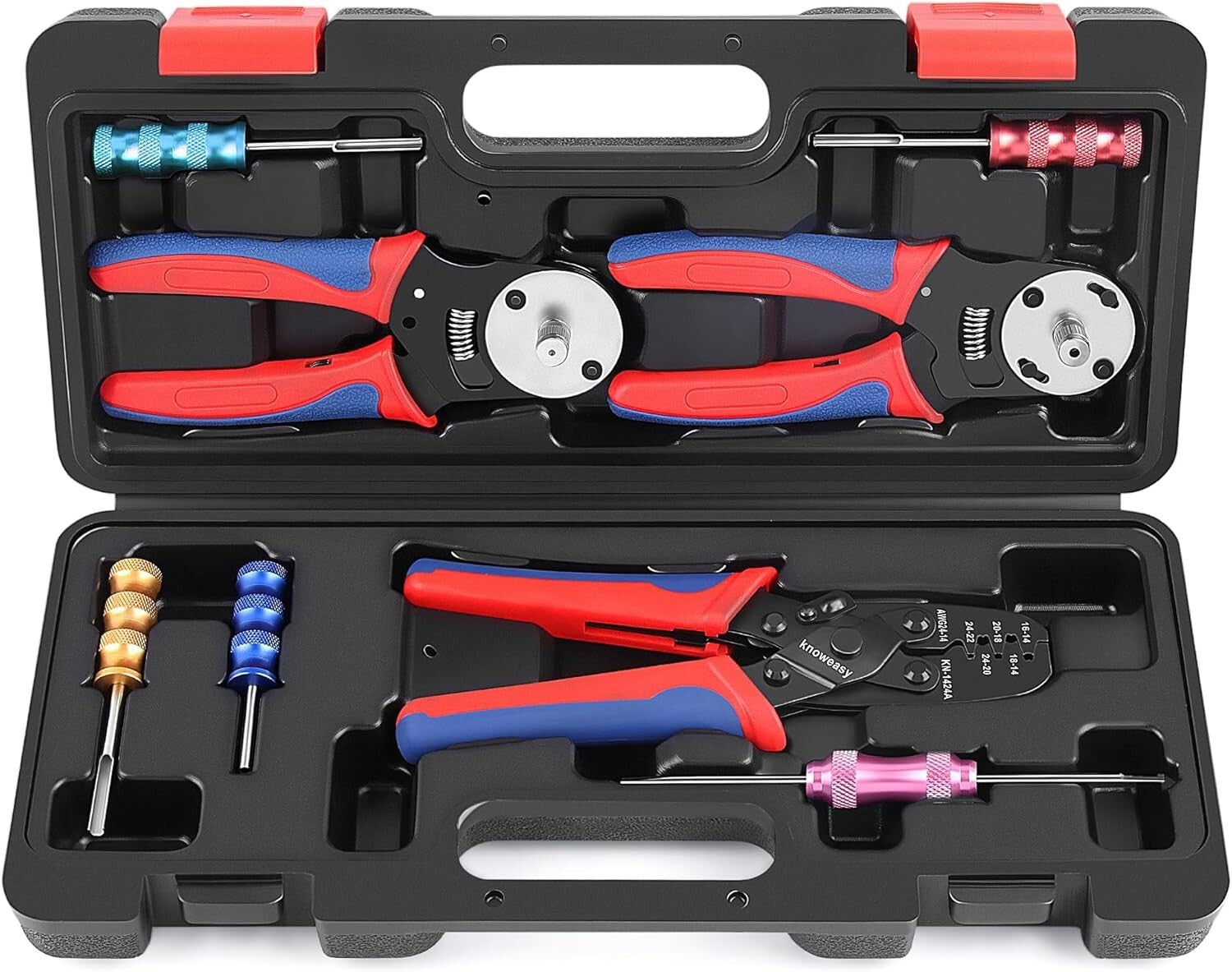 Complete Automotive Wiring Kit with Crimpers and Terminal Removal Tools - 8PCS