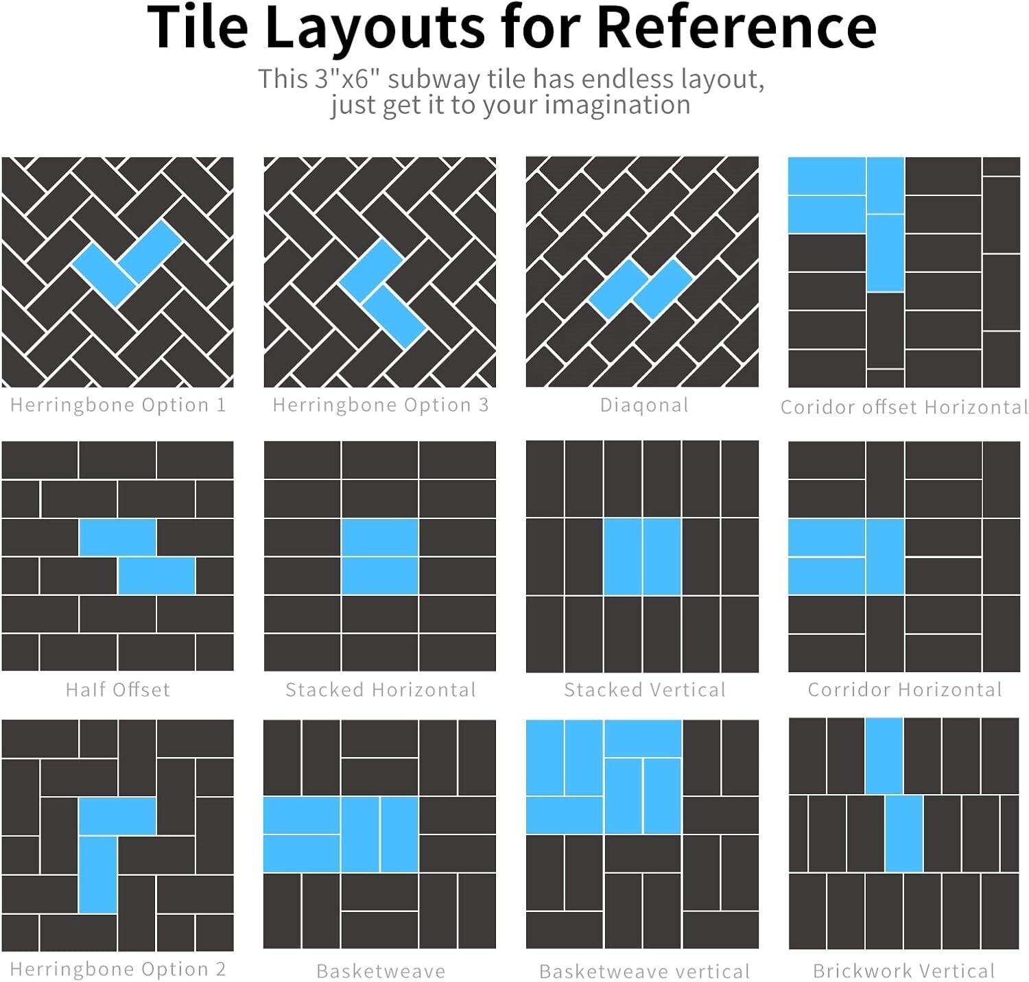 DIY-Friendly 3" x 6" White Granite Peel and Stick Backsplash for Kitchen & Bath