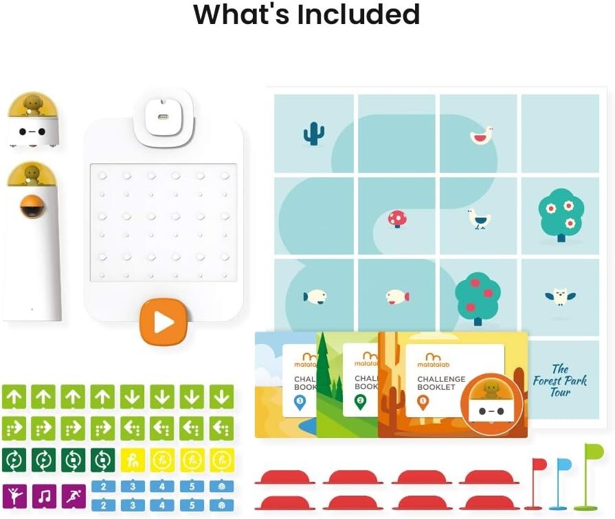 Educational STEM Coding Robot for Ages 4-10 with 37 Coding Blocks and Challenges