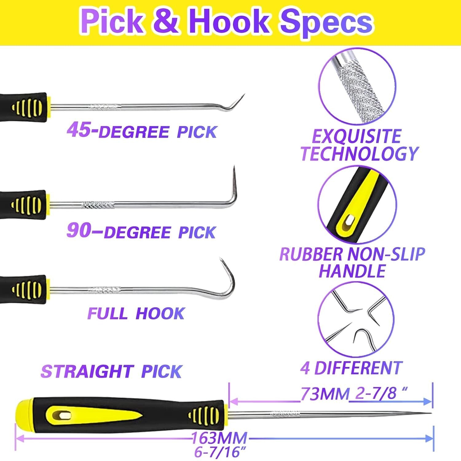 30-Size Brown Viton O-Ring Set with 4 Removal Hooks for Comprehensive Repairs