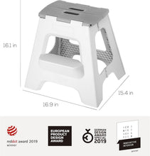 Load image into Gallery viewer, Versatile Foldable Step Stool with Anti-Slip Grips - Perfect for Kitchen &amp; Bath