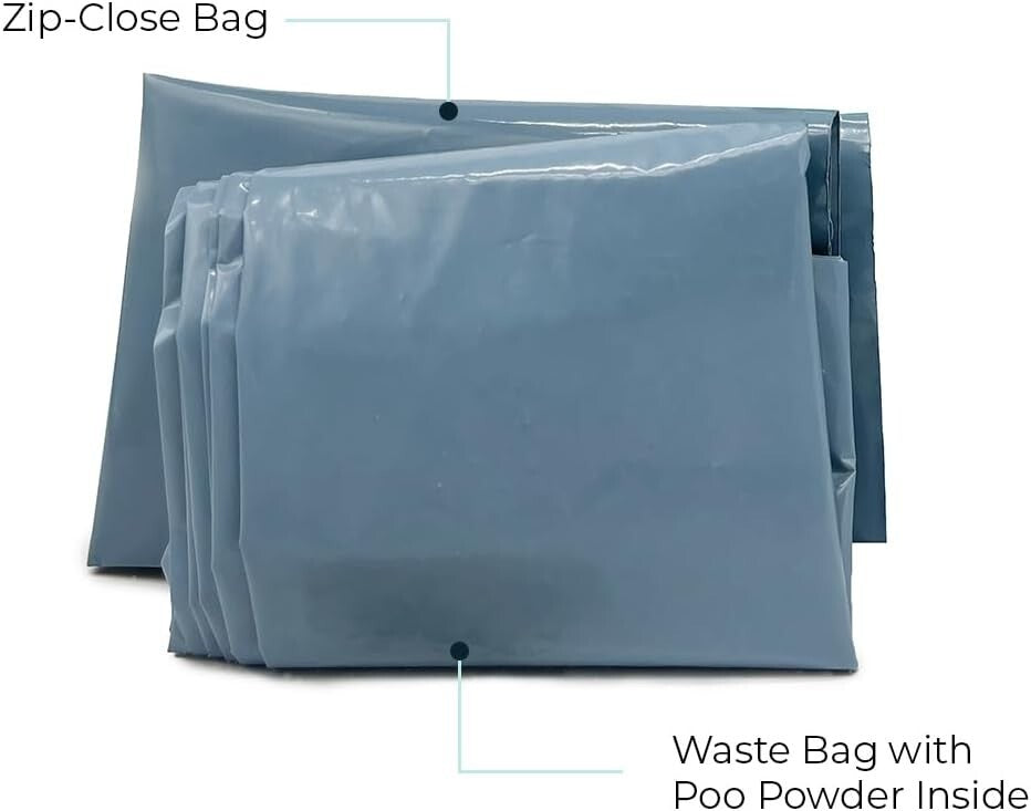 50-Pack Original Wag Bag Portable Toilet Kit with NASA Odor Control Powder